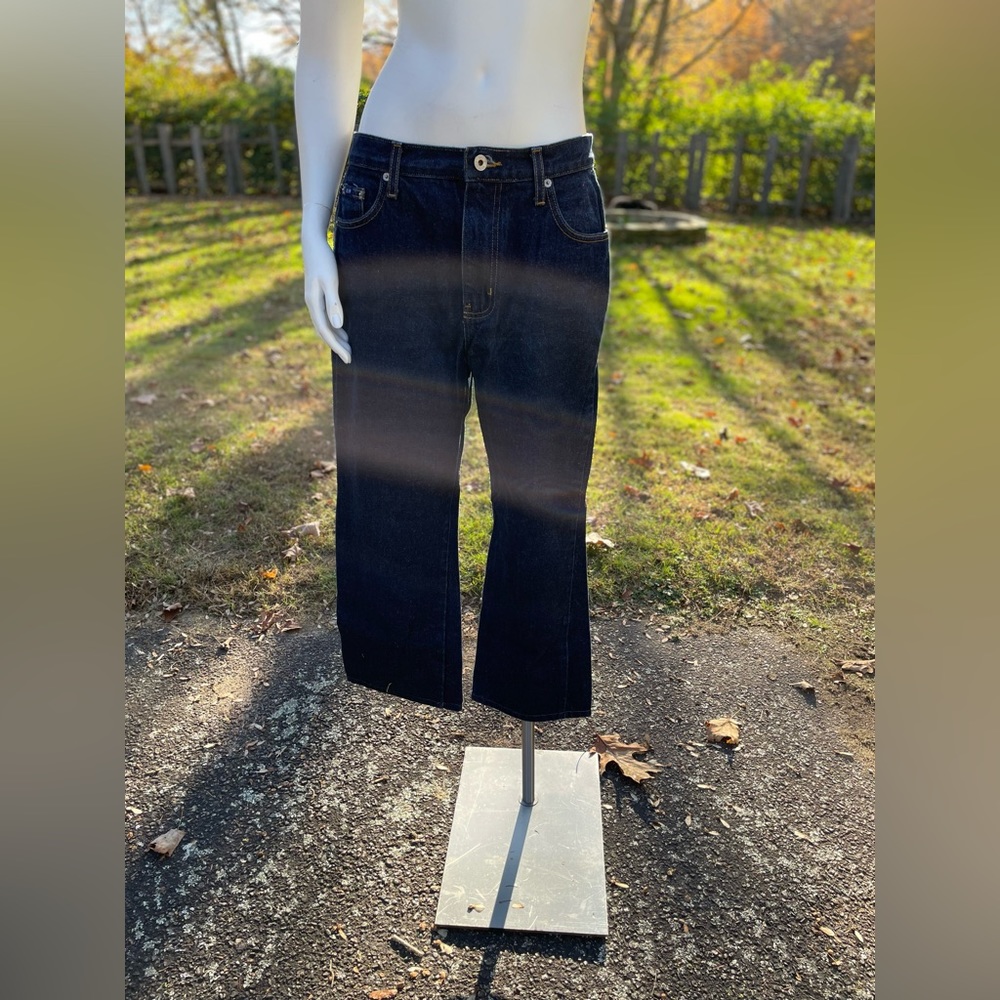 Vintage Women’s Express Blues Capri Dark Blue Jeans Size 9/10 L